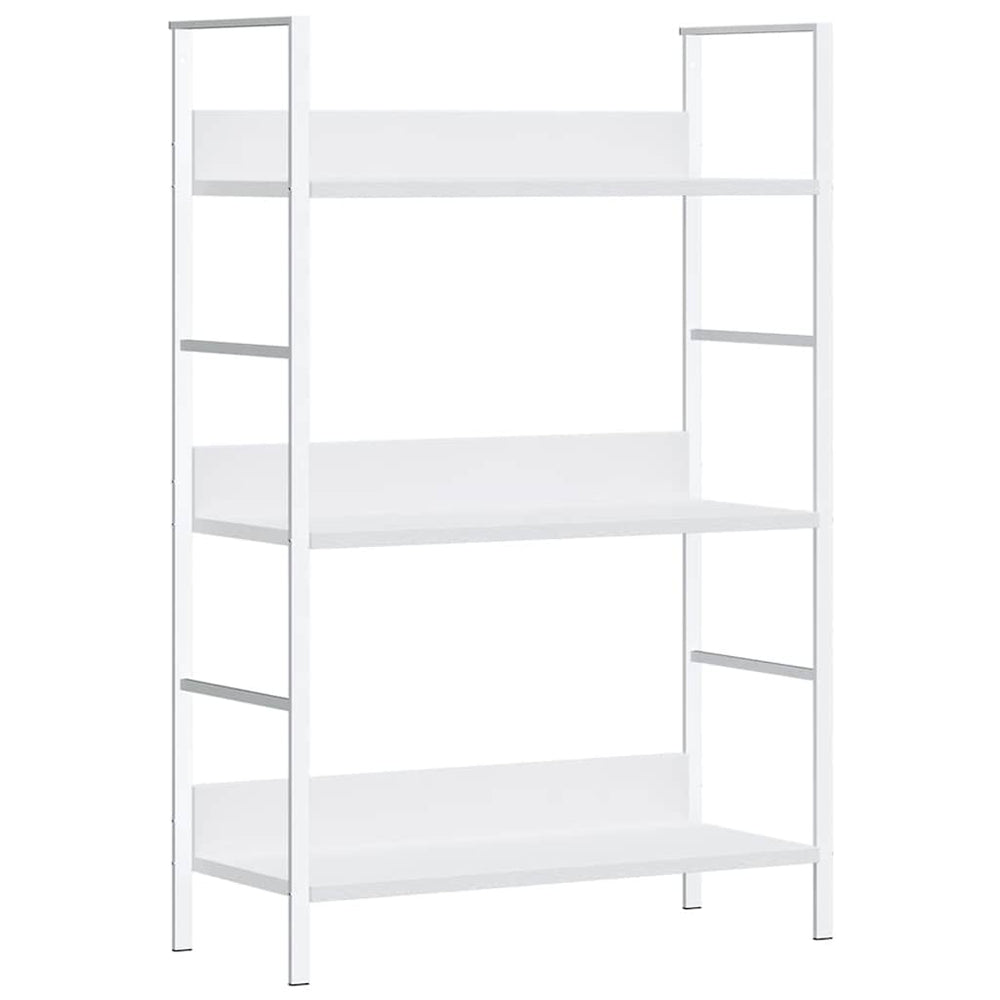 Bücherregal 3 Regalböden Weiß 60×27,6×90,5 cm Holzwerkstoff