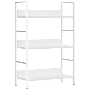 Bücherregal 3 Regalböden Weiß 60×27,6×90,5 cm Holzwerkstoff