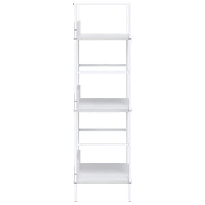 Bücherregal 3 Regalböden Weiß 60×27,6×90,5 cm Holzwerkstoff