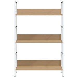 Bücherregal 3 Regalböden Eiche 60×27,6×90,5 cm Holzwerkstoff