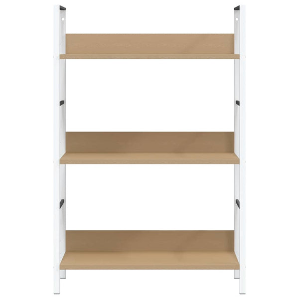Bücherregal 3 Regalböden Eiche 60×27,6×90,5 cm Holzwerkstoff