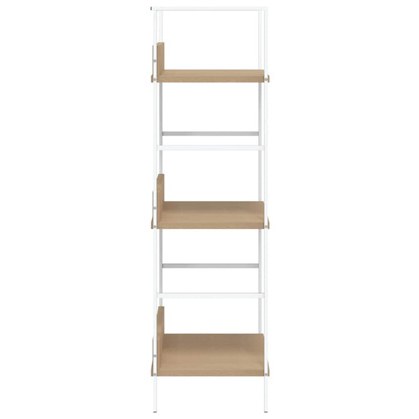 Bücherregal 3 Regalböden Eiche 60×27,6×90,5 cm Holzwerkstoff