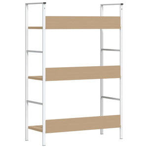Bücherregal 3 Regalböden Eiche 60×27,6×90,5 cm Holzwerkstoff