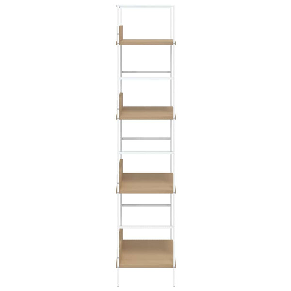 Bücherregal 4 Regalböden Eiche 60×27,6×124,5 cm Holzwerkstoff