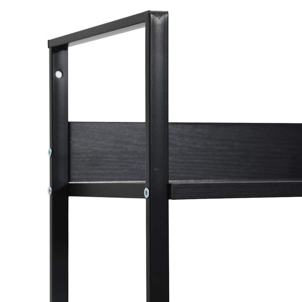 Bücherregal 5 Regalböden Schwarz 60x27,6x158,5 cm Holzwerkstoff
