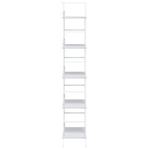 Bücherregal 5 Regalböden Weiß 60x27,6x158,5 cm Holzwerkstoff