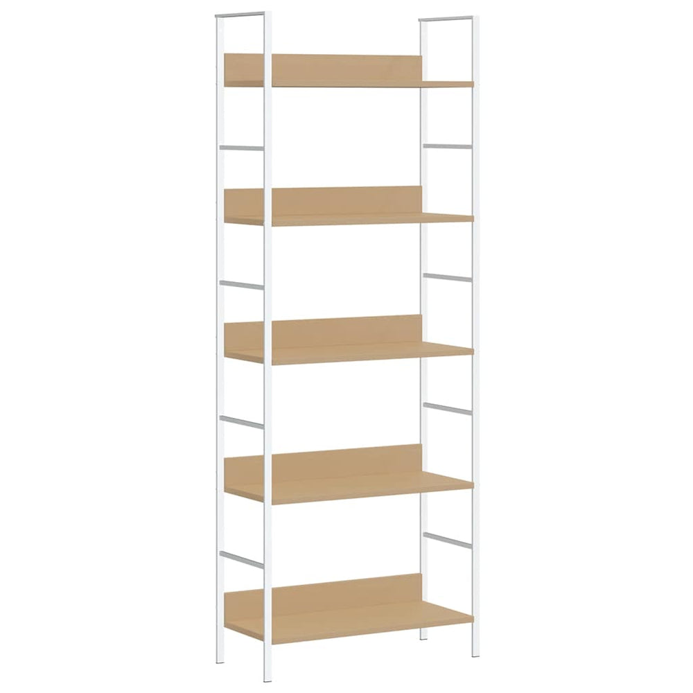 Bücherregal 5 Regalböden Eiche 60x27,6x158,5 cm Holzwerkstoff