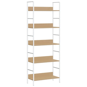 Bücherregal 5 Regalböden Eiche 60x27,6x158,5 cm Holzwerkstoff