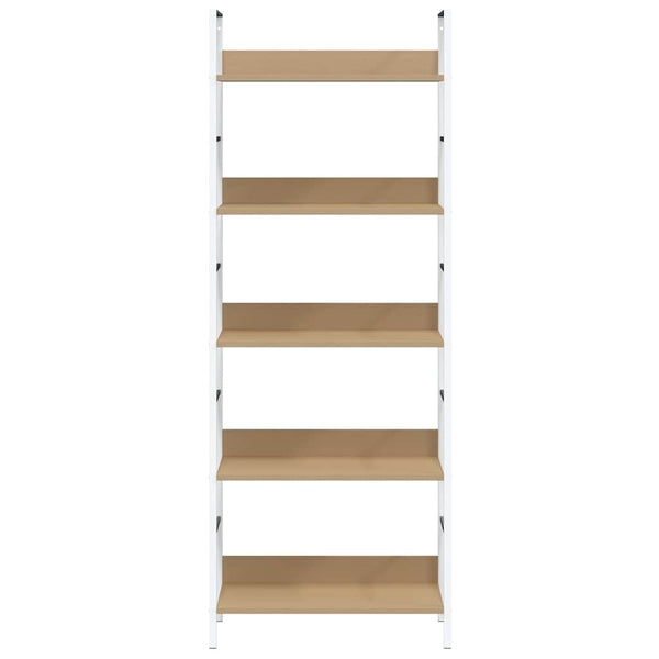 Bücherregal 5 Regalböden Eiche 60x27,6x158,5 cm Holzwerkstoff