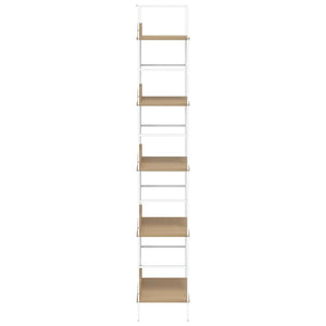Bücherregal 5 Regalböden Eiche 60x27,6x158,5 cm Holzwerkstoff