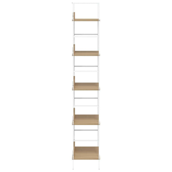 Bücherregal 5 Regalböden Eiche 60x27,6x158,5 cm Holzwerkstoff