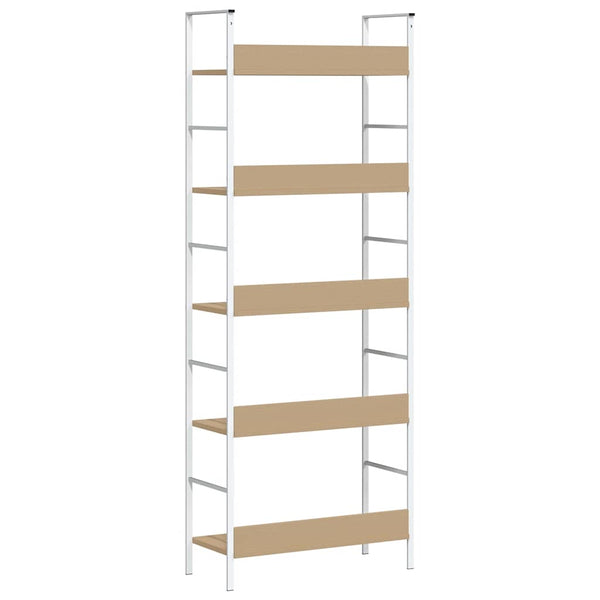 Bücherregal 5 Regalböden Eiche 60x27,6x158,5 cm Holzwerkstoff