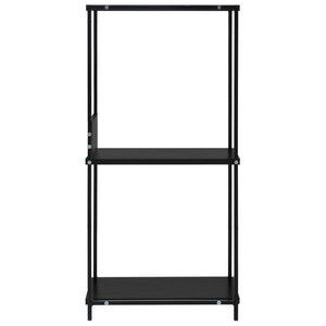 Kleines Bücherregal Schwarz 33,5x39,6x79,7 cm Holzwerkstoff