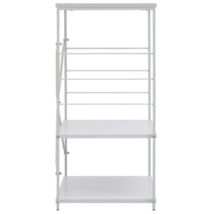 Mikrowellenregal Weiß 60×39,6×79,5 cm Holzwerkstoff