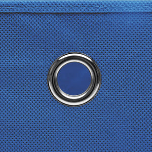 Aufbewahrungsboxen 4 Stk. Blau 32x32x32 cm Stoff