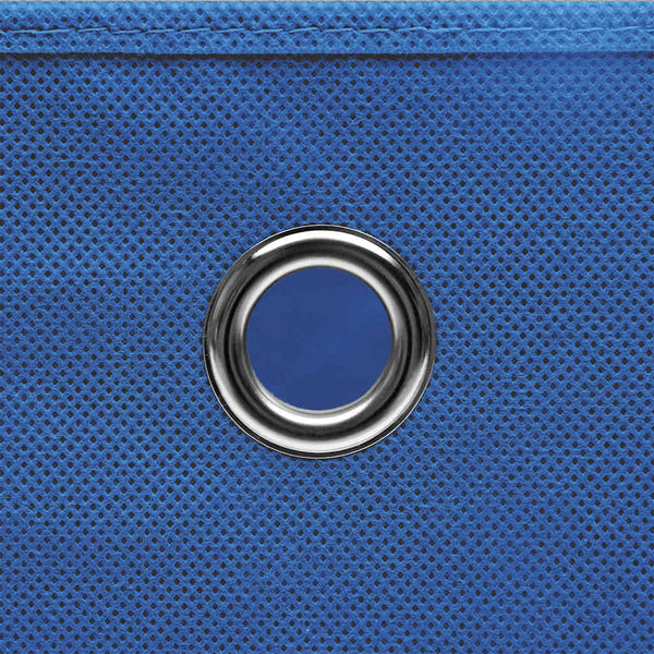 Aufbewahrungsboxen mit Deckeln 10 Stk. Blau 32x32x32 cm Stoff