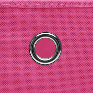 Aufbewahrungsboxen 10 Stk. Rosa 32x32x32 cm Stoff