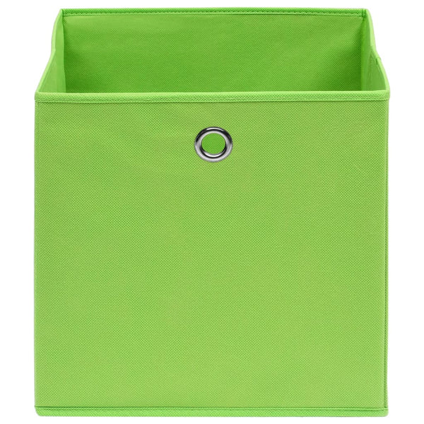 Aufbewahrungsboxen 4 Stk. Grün 32x32x32 cm Stoff