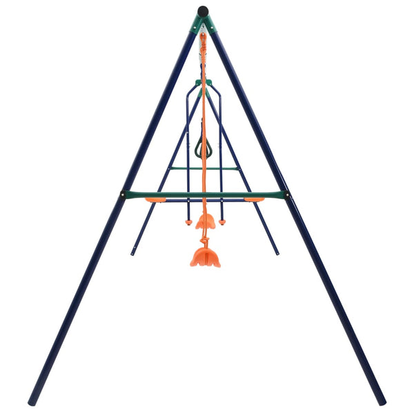 Stahl Schaukel Set mit Turnringen & 4 Sitzen