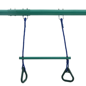 Stahl Schaukel Set mit Turnringen & 4 Sitzen
