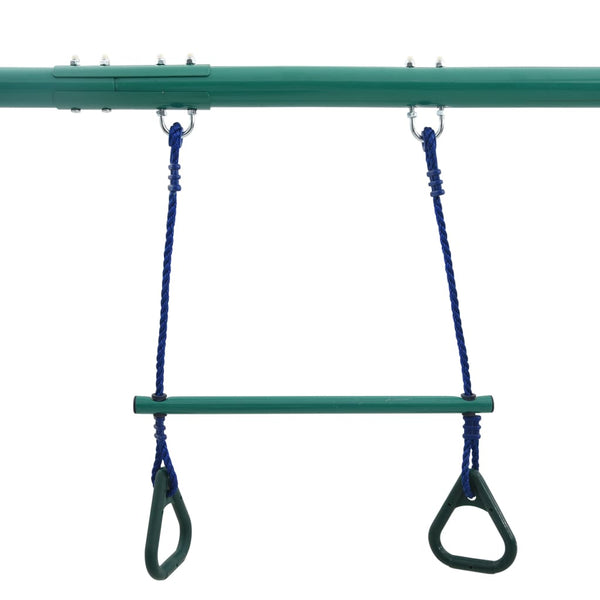 Stahl Schaukel Set mit Turnringen & 4 Sitzen