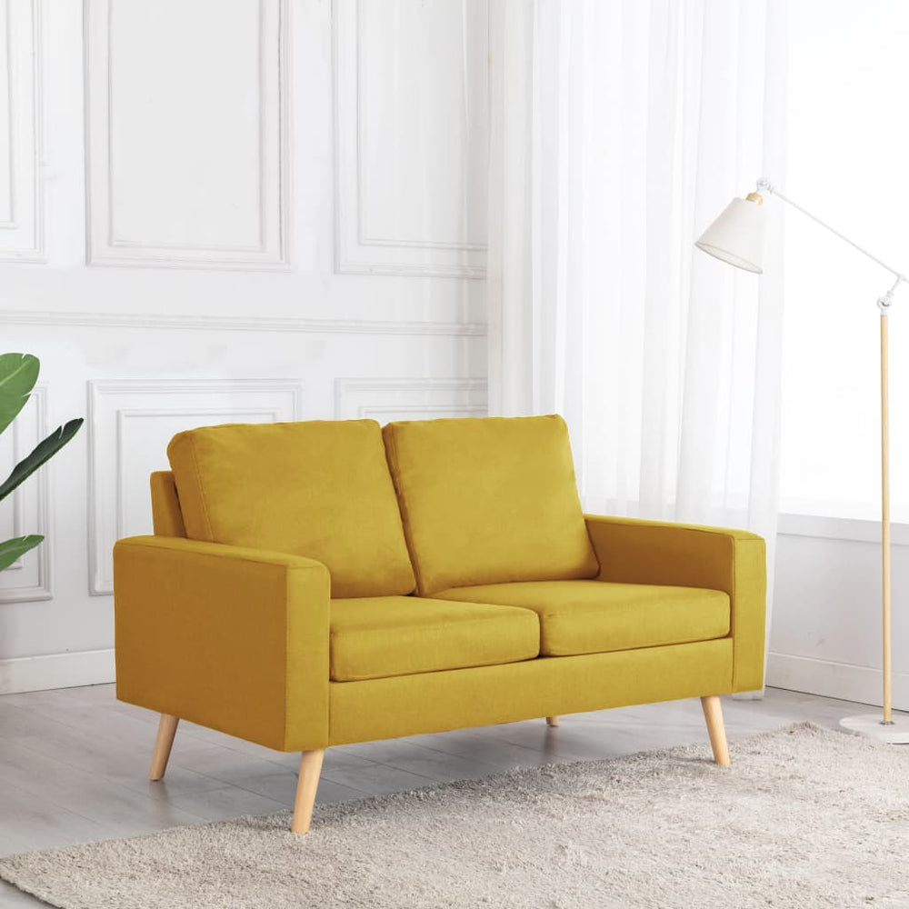2-Sitzer-Sofa Gelb Stoff