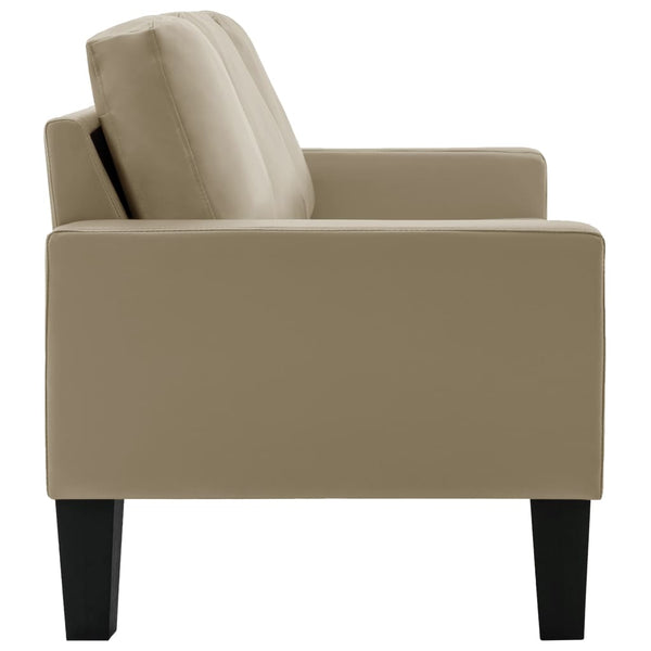 3-Sitzer-Sofa Cappuccino-Braun Kunstleder