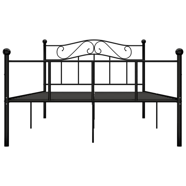Bettgestell Schwarz Metall 120x200 cm