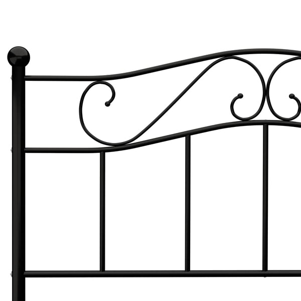 Bettgestell Schwarz Metall 120x200 cm