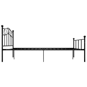 Bettgestell Schwarz Metall 140×200 cm