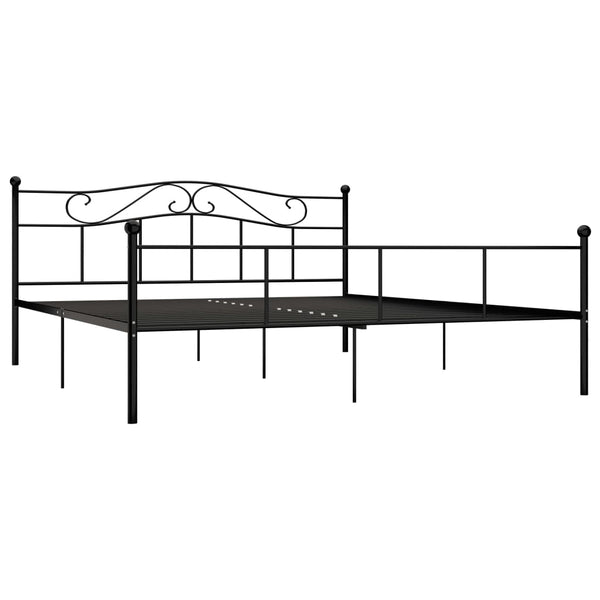 Bettgestell Schwarz Metall 180×200 cm