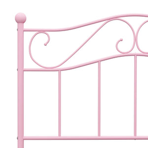 Bettgestell Rosa Metall 90×200 cm