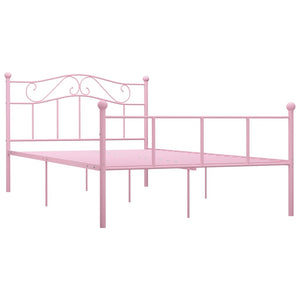 Bettgestell Rosa Metall 160x200 cm