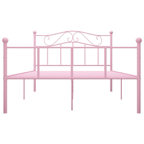Bettgestell Rosa Metall 160x200 cm