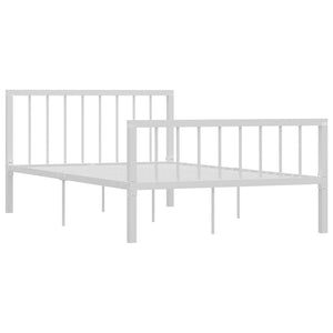 Bettgestell Weiß Metall 120x200 cm