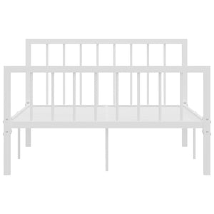 Bettgestell Weiß Metall 120x200 cm