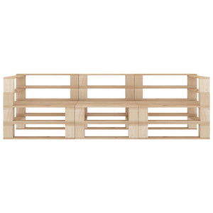 vidaXL Canapé de jardin 3 places en palettes en bois