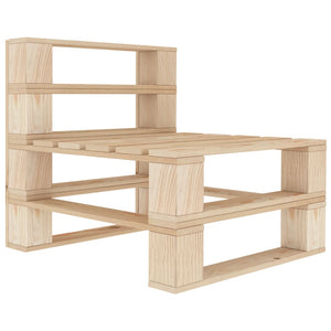 vidaXL Canapé de jardin 3 places en palettes en bois
