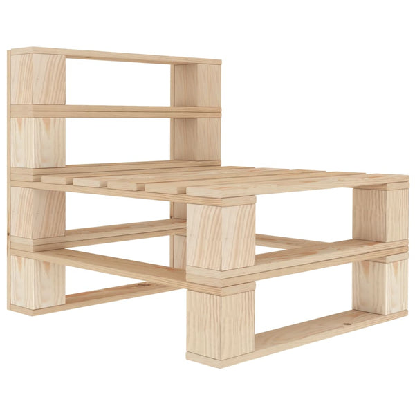 vidaXL Canapé de jardin 3 places en palettes en bois