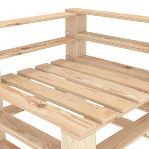 vidaXL Canapé de jardin 3 places en palettes en bois