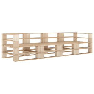 vidaXL Canapé de jardin palettes 4 places en bois