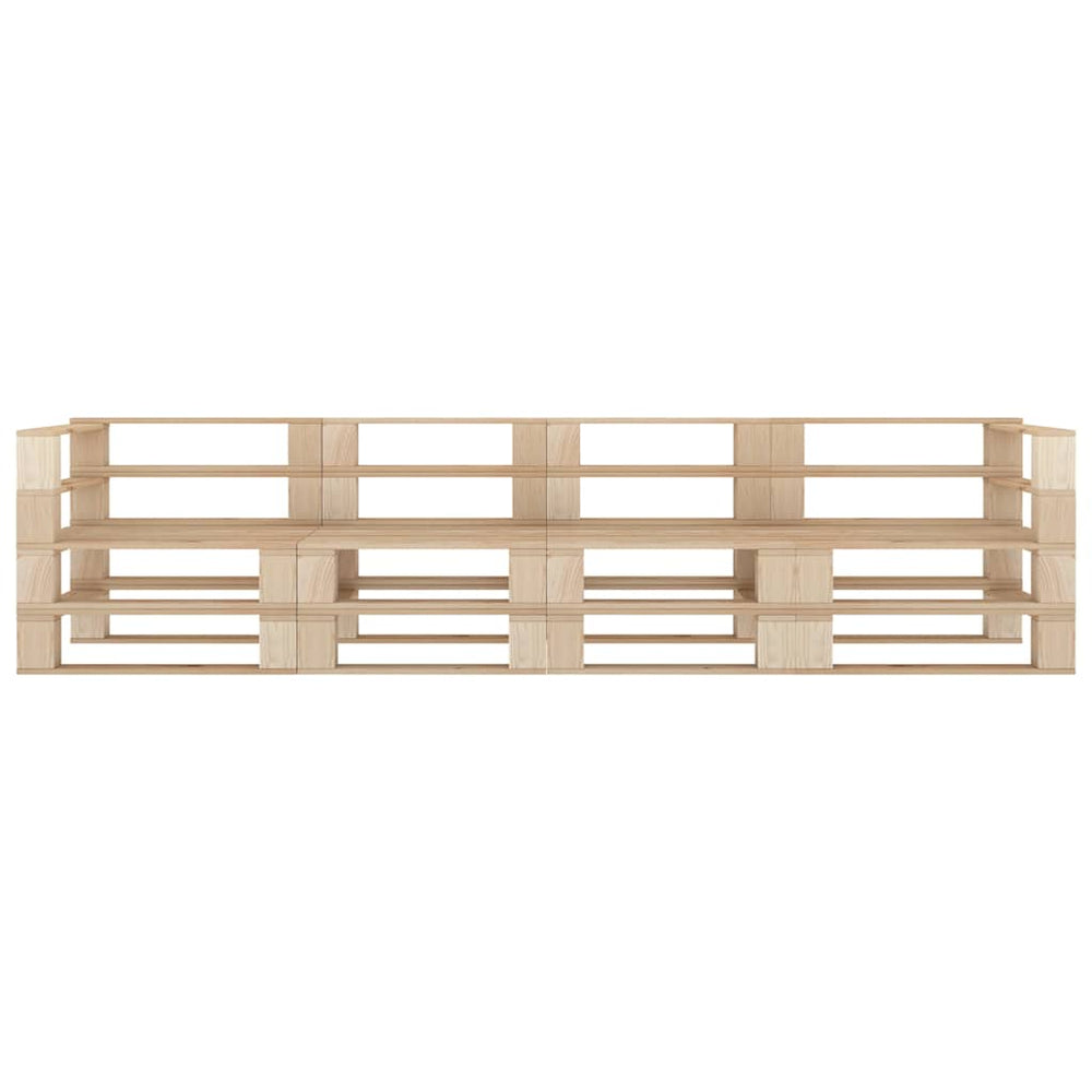 vidaXL Garden Pallet Sofa 4-Seater Wood