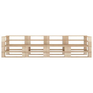 vidaXL Canapé de jardin palettes 4 places en bois