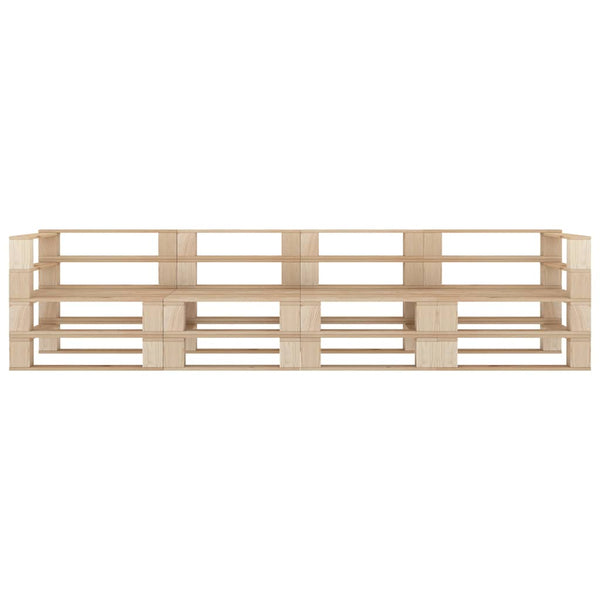 vidaXL Canapé de jardin palettes 4 places en bois