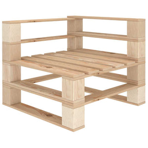 vidaXL Canapé de jardin palettes 4 places en bois