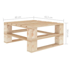 6-tlg. Garten-Lounge-Set aus Paletten Holz
