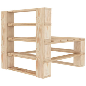 6-tlg. Garten-Lounge-Set aus Paletten Holz