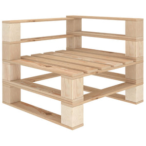 6-tlg. Garten-Lounge-Set aus Paletten Holz