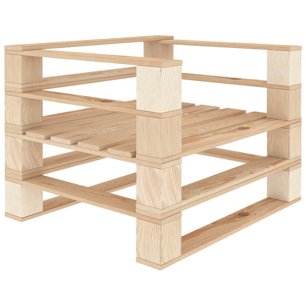 7-tlg. Garten-Lounge-Set aus Paletten Holz