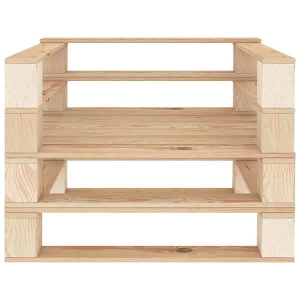 7-tlg. Garten-Lounge-Set aus Paletten Holz